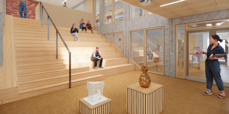 Trappe på Solbjergskolen - indendøre