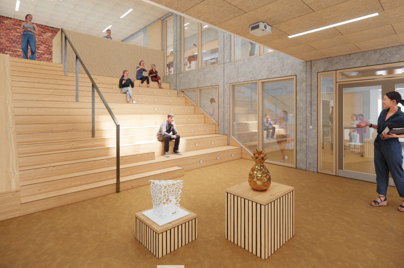 Trappe på Solbjergskolen - indendøre
